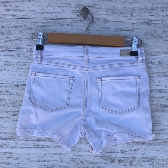 RSQ WHITE JEAN SHORTS | SIZE 12 - Picture 2 of 4